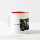 Kardinaal helm.gif, Silver 2012, Big Rapids, C.. Tweekleurige Koffiemok (Voorkant links)