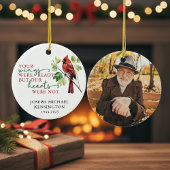 Kardinaal Herdenking Memorial Keepsake Foto Keramisch Ornament