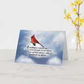 Kardinaal-herdenkingsgedicht Kaart (Gele Bloem)