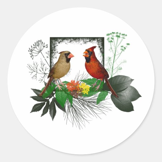 Kardinaal Hoeksticker Ronde Sticker (Voorkant)