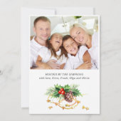 Kardinaal Holly Berry Holiday kerst Open House Kaart (Achterkant)