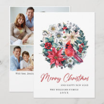 Kardinaal Holly Bes Kerstmis 3 FOTO Kaart