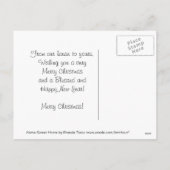 Kardinaal Home Sweet Home Kerst Kaart (Achterkant)