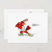 Kardinaal honkbalspeler briefkaart (Voorkant / Achterkant)