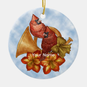 Kardinaal hoorn ornament
