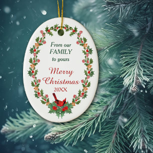 Kardinaal Hulst Kerst Koekje Keramisch Ornament