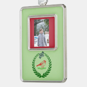 Kardinaal Hulst Krans Aandenken Verzilverd Omlijst Ornament