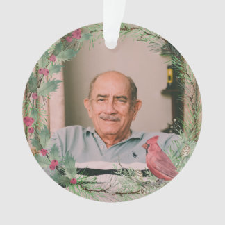 Kardinaal Ik Ben Altijd Bij Je Foto Vader Verlies Ornament