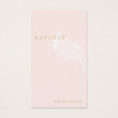 Kardinaal illustratie minimalistisch roze visitekaartje (Voorkant)