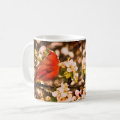 Kardinaal in Apple Blossom Koffiemok (Voorkant links)