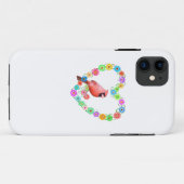 Kardinaal in bloemhart Case-Mate iPhone case (Achterkant (horizontaal))