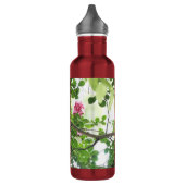 Kardinaal in Crepe Myrtle, gepersonaliseerd Waterfles (Links)