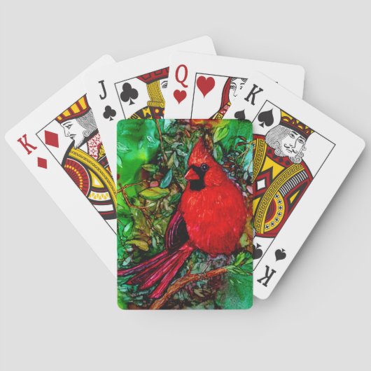 Kardinaal in de boom speelkaarten (Achterkant)