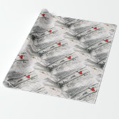 Kardinaal in de bossen cadeauomslag cadeaupapier (Uitgerold)