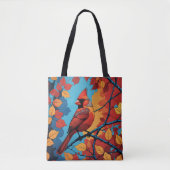 Kardinaal in de herfst tote bag (Voorkant)