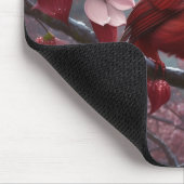 Kardinaal in de hondenboom muismat (Hoek)