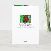 Kardinaal in de Kaart van de boomverjaardag (Achterkant)