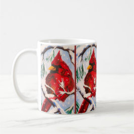 Kardinaal in de Rode Cup Koffiemok