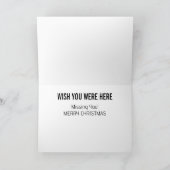 Kardinaal in de sneeuw Eenzame Kerstmis Kaart (Binnen)