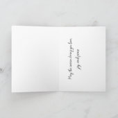 Kardinaal in de sneeuw feestdagen kaart (Binnen)