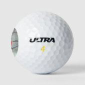Kardinaal in de sneeuw golfballen (Logo)