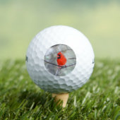 Kardinaal in de sneeuw golfballen (Insitu Shirt)