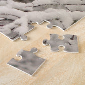 Kardinaal in de sneeuwpuzzel legpuzzel (Zijkant)