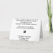 Kardinaal in de Winter Kaart (Achterkant)