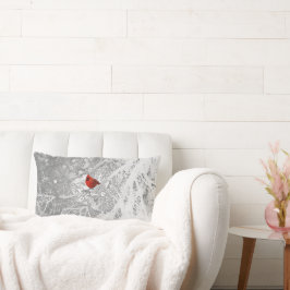 Kardinaal in de winter kussen