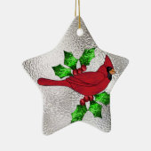 Kardinaal in Glas in lood Keramisch Ornament (Rechts)