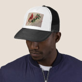Kardinaal in Holly Struik Trucker Pet (In situ)