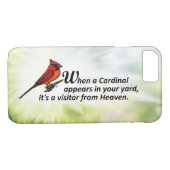 Kardinaal in je baard Case-Mate iPhone case (Achterkant (Horizontaal))