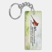 Kardinaal in je baard sleutelhanger (Voorkant Links)