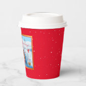 Kardinaal in landschap aanpassen papieren bekers (Links)