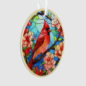 Kardinaal / In Memoriam Acryl Ornament (voorkant)