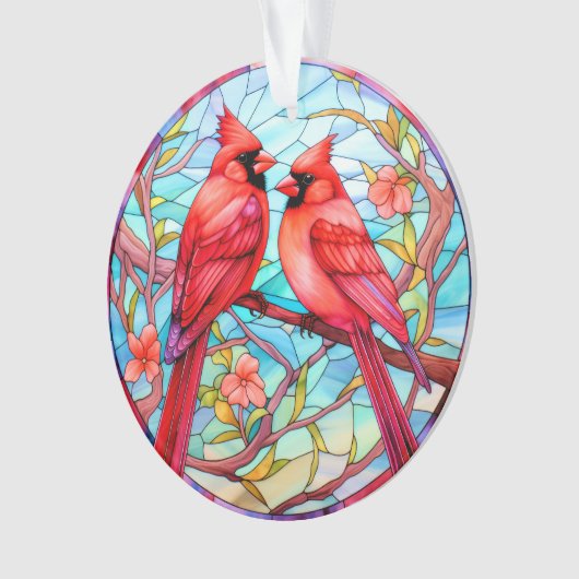 Kardinaal / In Memoriam Acryl Ornament (voorkant)