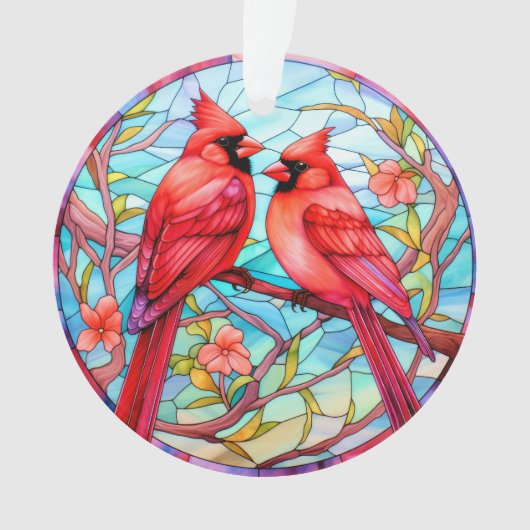 Kardinaal / In Memoriam Acryl Ornament (voorkant)