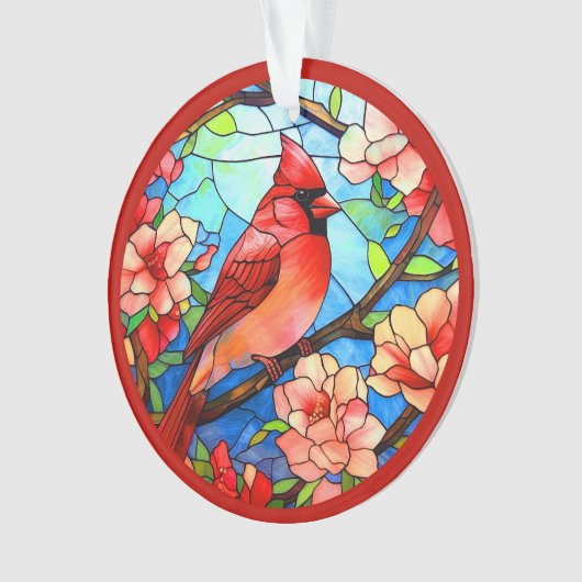 Kardinaal / In Memoriam Acryl Ornament (voorkant)