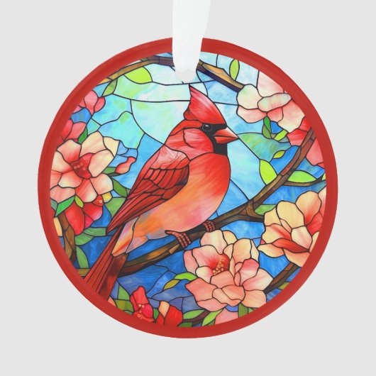 Kardinaal / In Memoriam Acryl Ornament (voorkant)