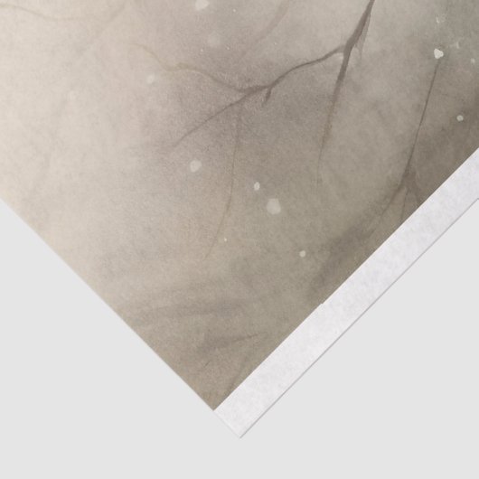 Kardinaal in Sneeuw 2 Decoupage Papier (Detail)