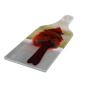 Kardinaal in sneeuw snijplank (Hoek)