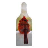 Kardinaal in sneeuw snijplank (Voorkant)