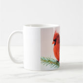 Kardinaal in Snow Dusted Fir Koffiemok (Links)