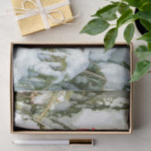 Kardinaal in winterpine-sneeuwwitpapier tissuepapier (Geschenk)