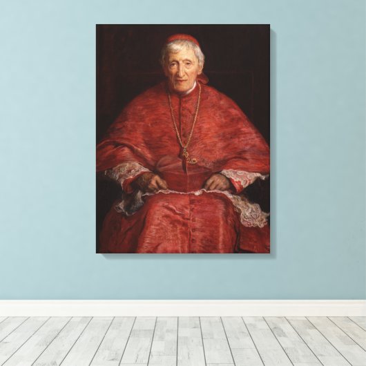 Kardinaal John Henry Newman Canvas Afdruk (Insitu (Houten vloer))