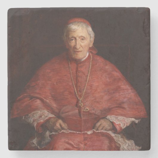 Kardinaal John Henry Newman Stenen Onderzetter (Voorkant)