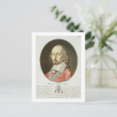 Kardinaal Jules Mazarin (1602-61) van 'Portraits d Briefkaart (Staand voorkant)