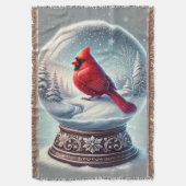 Kardinaal Keepsake van Winter Deken (Voorkant Verticaal)