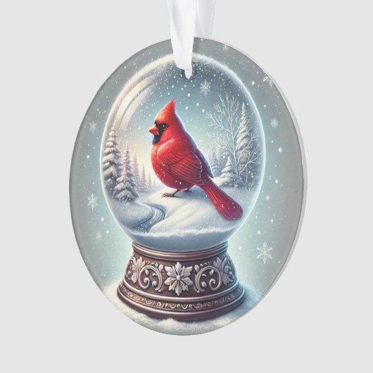 Kardinaal Keepsake van Winter Ornament (voorkant)