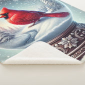 Kardinaal Keepsake van Winter Sherpa Deken (3/4)